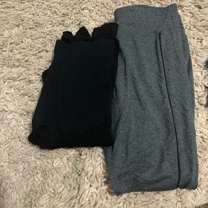 Two Pair Of Leggings ( Grey & Black)